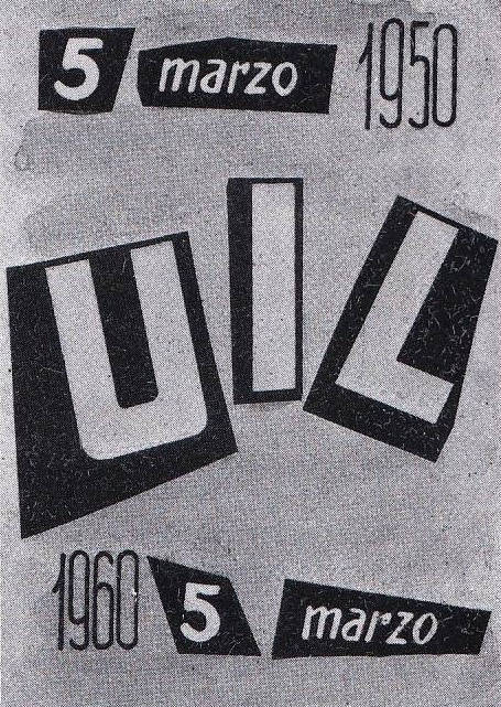 manifesto decennale UIL 1959 – 1960