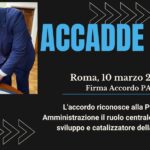 ACCADDE OGGI – Roma, 10 marzo 2021 Viene firmato l’accordo per il PA