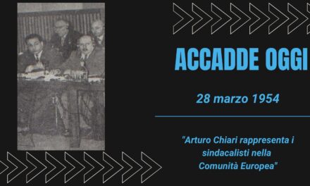 ACCADDE OGGI – 28 Marzo 1954 Arturo Chiari alla Conferenza Intersindacale