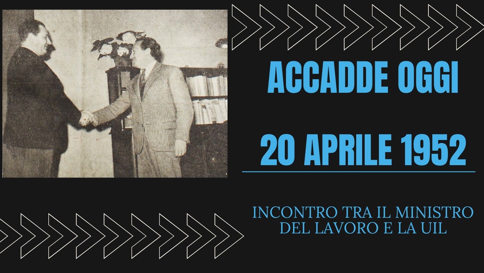 ACCADDE OGGI – 20 aprile 1952 Il Ministro Rubinacci incontra Viglianesi